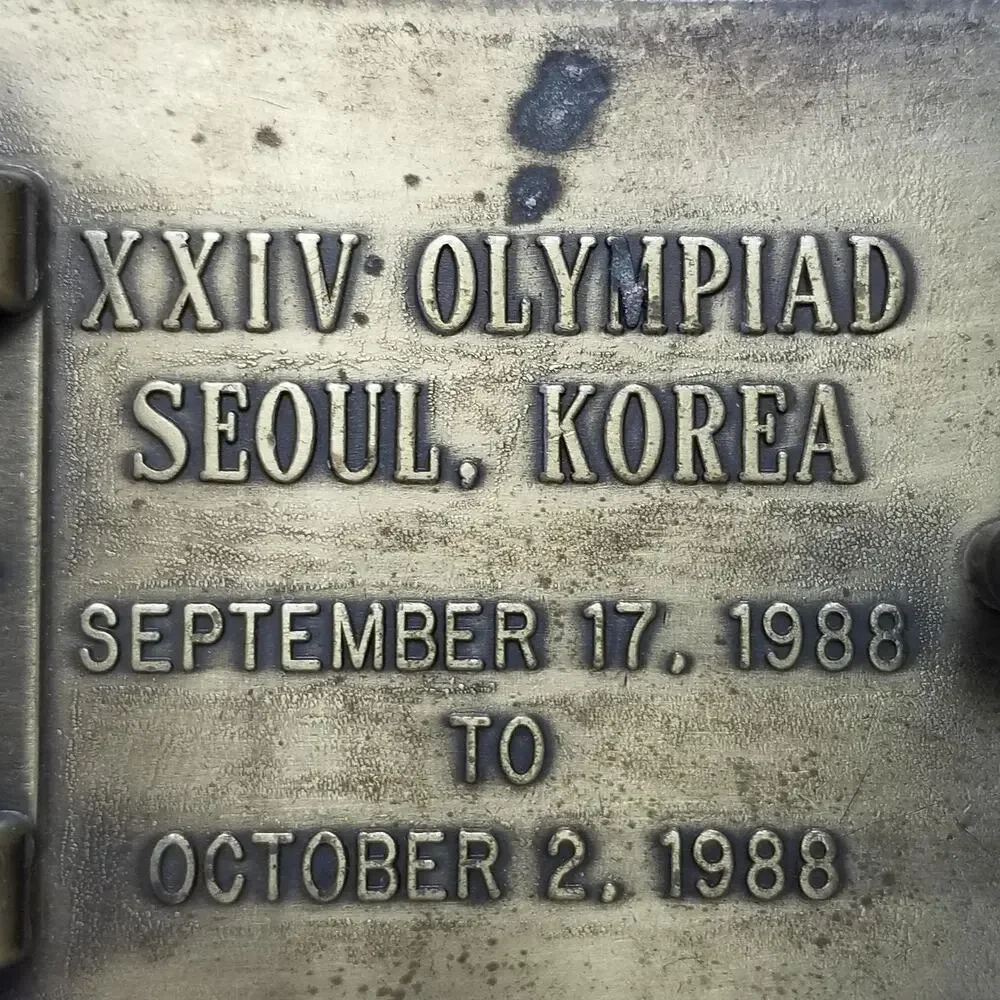 Belt Buckle 1988 XXIV Olympiad Seoul‎ Korea United States Shooting Team Official